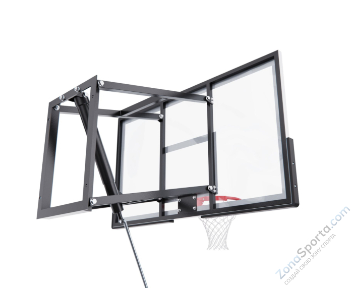 Баскетбольный щит DFC со съёмным регулятором высоты, поликарбонат 3 мм, 136 х 80 см
