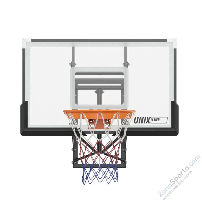 Баскетбольный щит регулируемый UNIX Line B-Backboard-PC 50x32 R45 BSBS50APCBK