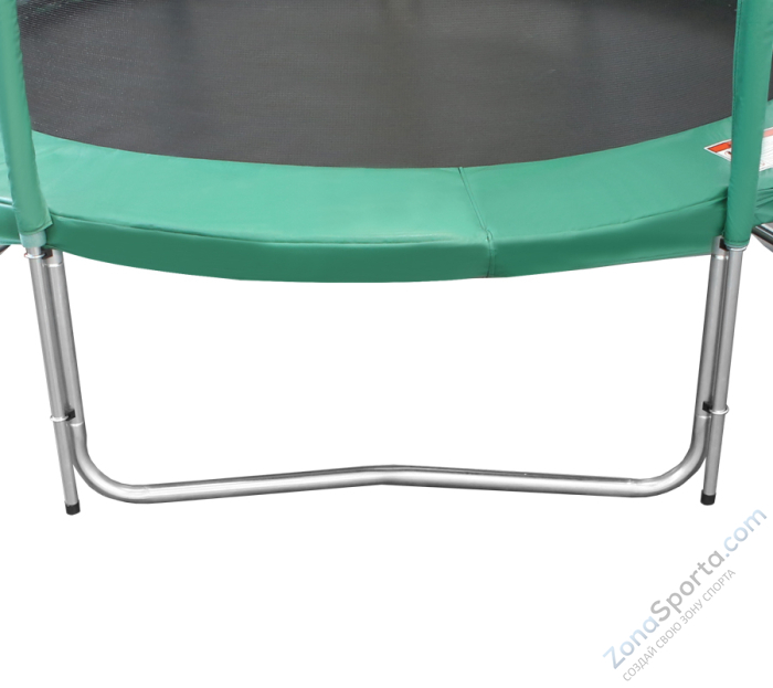 Батут Arland 14FT с внутренней страховочной сеткой и лестницей (Dark green)