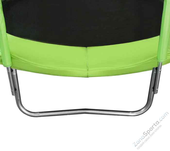 Батут Arland 14FT с внутренней страховочной сеткой и лестницей (Light green)