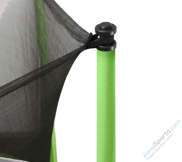 Батут Arland 14FT с внутренней страховочной сеткой и лестницей (Light green)