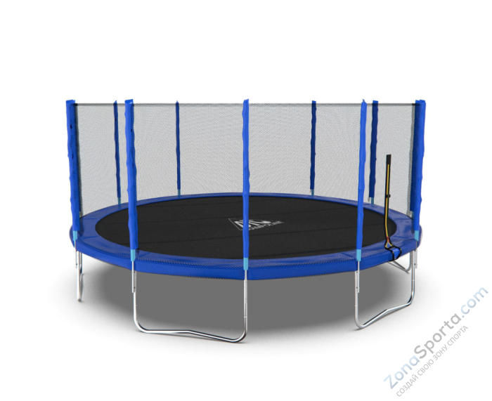 Батут DFC Trampoline Fitness с сеткой 16ft Синий