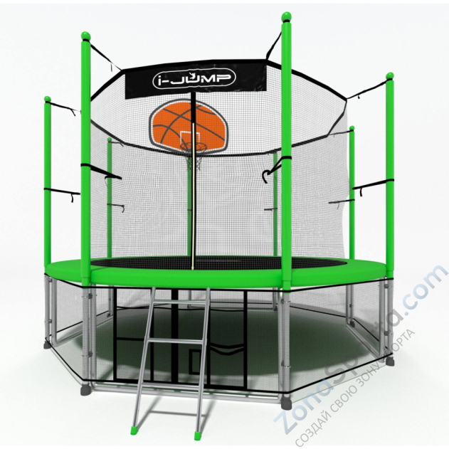 Батут i-Jump Basket 12ft green