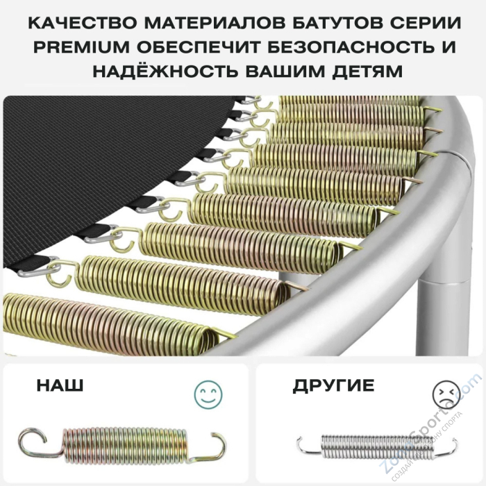 Батут с защитной сеткой Perfetto Sport Premium Moving 12 диаметр 3,70 м зеленый Батут с защитной сеткой Perfetto Sport Premium Moving 12 диаметр 3,70 м зеленый