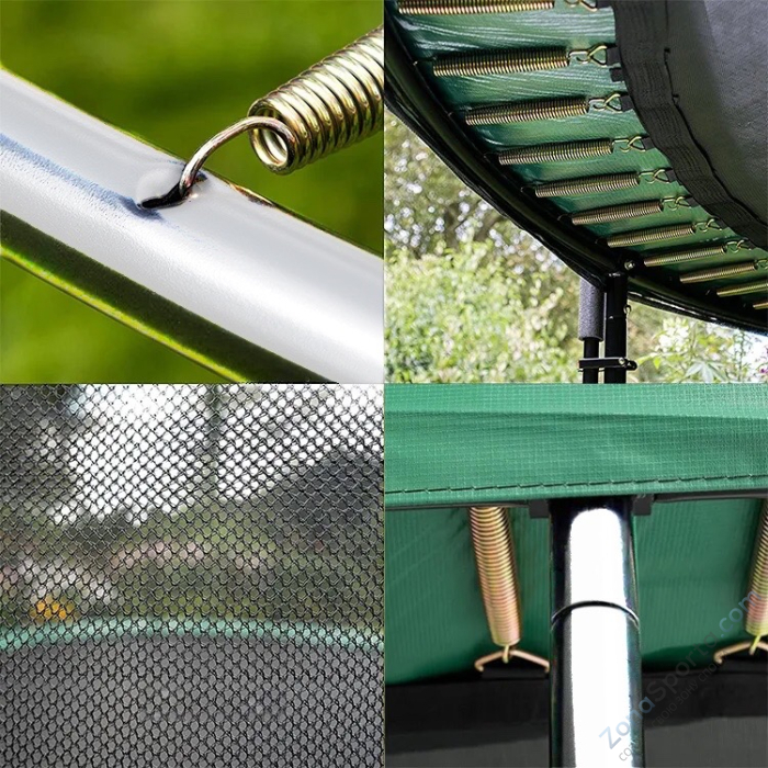 Батут с защитной сеткой Perfetto Sport Premium Strong 12 диаметр 3,7 м зелёный Батут с защитной сеткой Perfetto Sport Premium Strong 12 диаметр 3,7 м зелёный