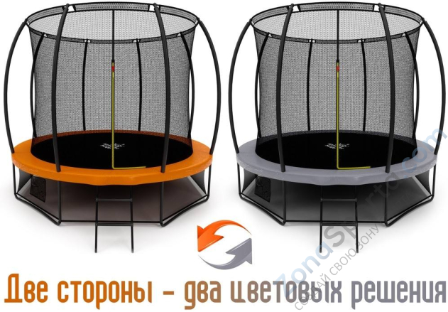 Батут Triumph Nord Премиальный Серый/Оранжевый 305 см Батут Triumph Nord Премиальный Серый/Оранжевый 305 см