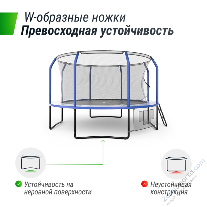 Батут UNIX line Supreme Game 12 ft (blue) TRUSUG12BL Батут UNIX line Supreme Game 12 ft (blue) TRUSUG12BL