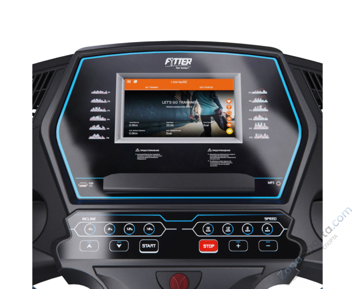 Беговая дорожка DFC Fytter 12X / синяя