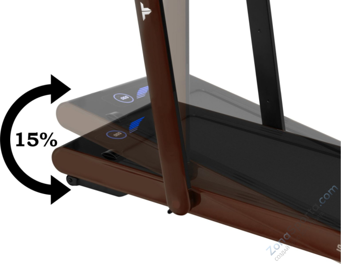 Беговая дорожка Titanium Masters Slimtech S60 (коричневая)