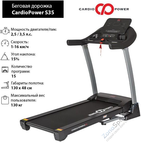 Беговая дорожка CardioPower S35 Беговая дорожка CardioPower S35