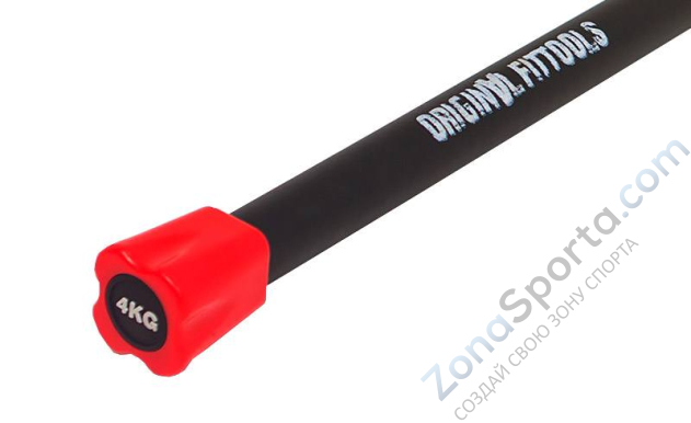 Бодибар FT 4 кг красный наконечник Original FitTools FT-BDB-4 Бодибар FT 4 кг красный наконечник Original FitTools FT-BDB-4