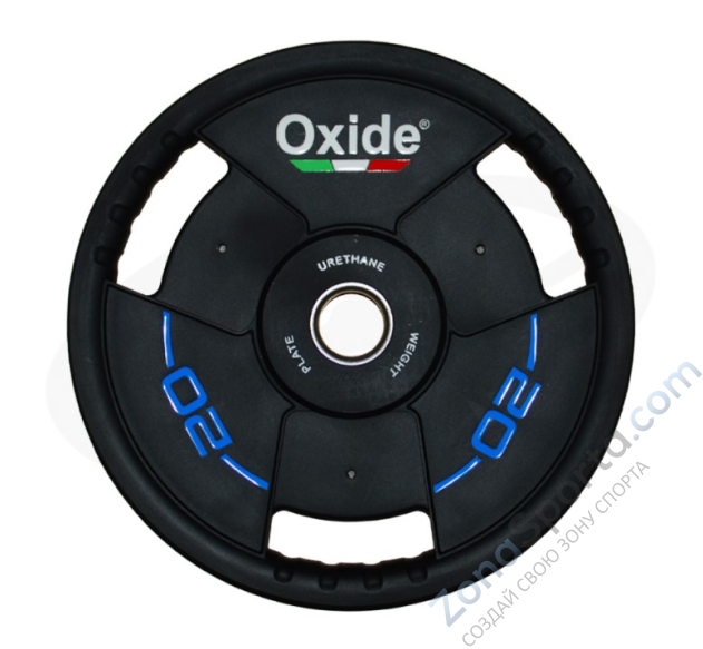 Черный олимпийский полиуретановый диск Oxide OWP02 20 кг