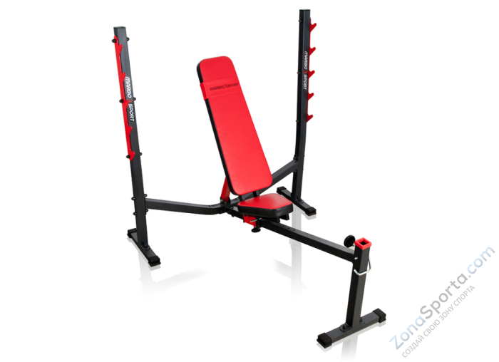 Cкамья для жима лежа с регулируемым углом наклона Marbo Sport MS-L106 Cкамья для жима лежа с регулируемым углом наклона Marbo Sport MS-L106