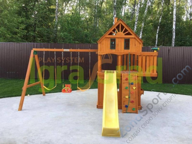 Деревянная детская площадка для дачи Igragrad Шато 2