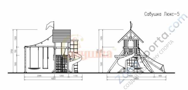 Детская площадка Савушка Люкс 5