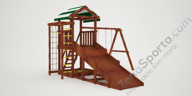 Детская площадка Савушка Мастер 5 (Махагон) 4 сезона
