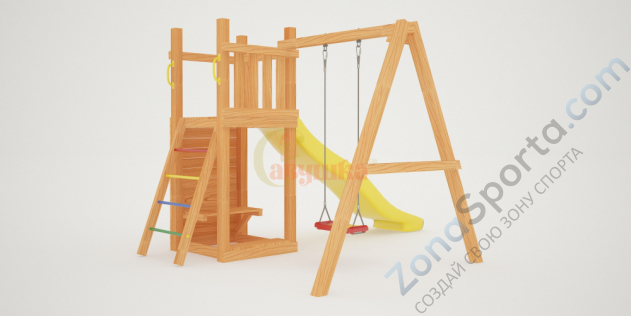 Детская площадка Савушка Мастер 6 с качелями (4 сезона)