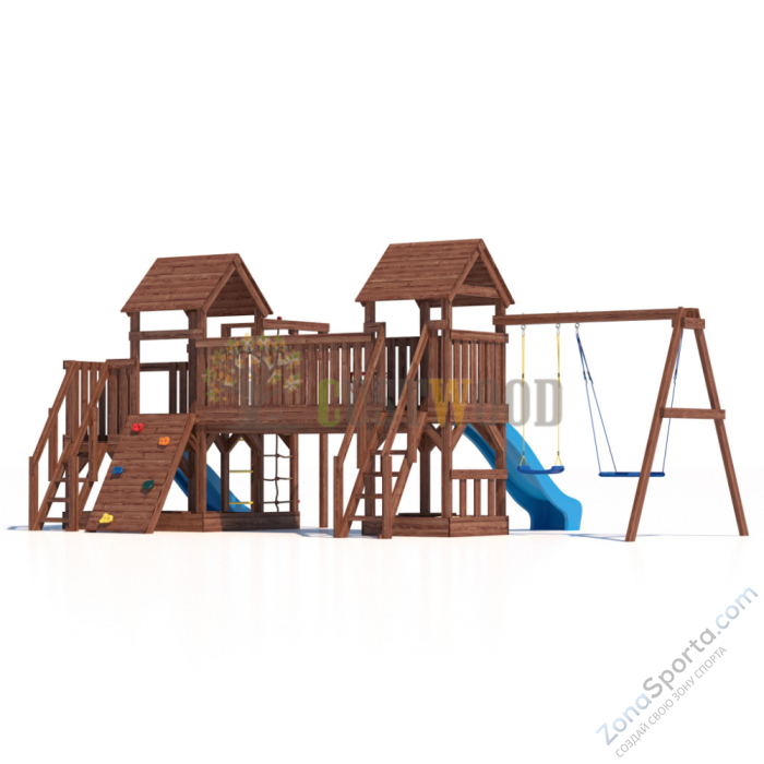 Детская деревянная игровая площадка для улицы дачи CustWood Scout SC13