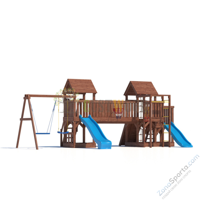 Детская деревянная игровая площадка для улицы дачи CustWood Scout SC13