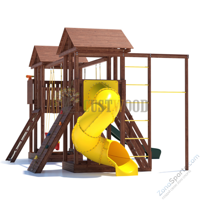 Детская деревянная игровая площадка для улицы дачи CustWood Active 11