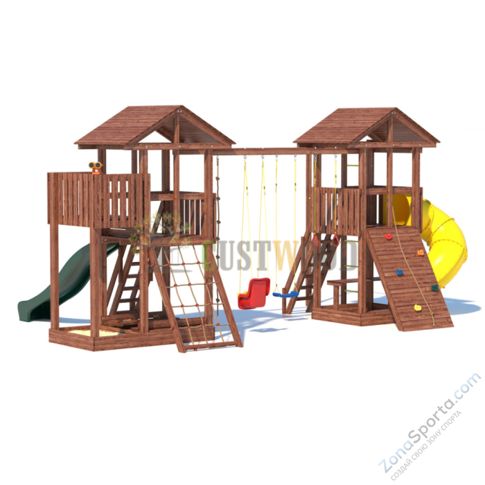 Детская деревянная игровая площадка для улицы дачи CustWood Active 11