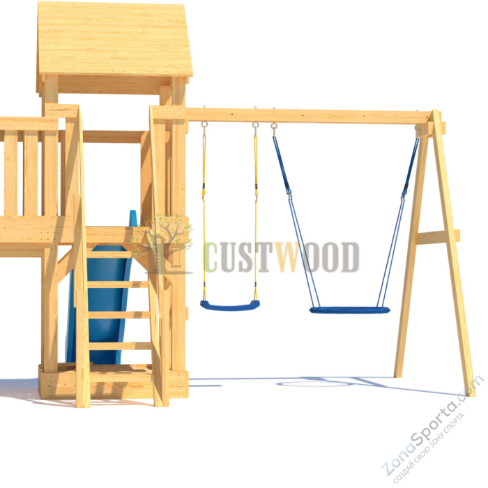 Детская деревянная игровая площадка для улицы дачи CustWood Scout S13