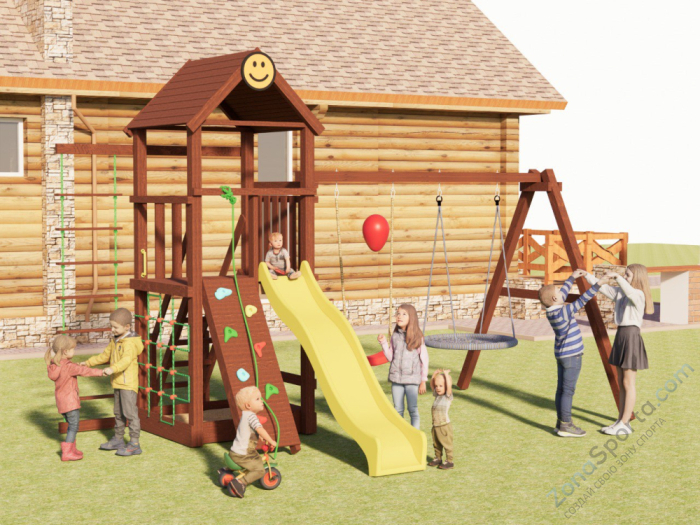Детская деревянная площадка Smile Big Net