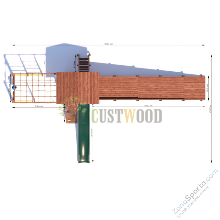 Детская площадка CustWood All-Season 4 (круглый год)