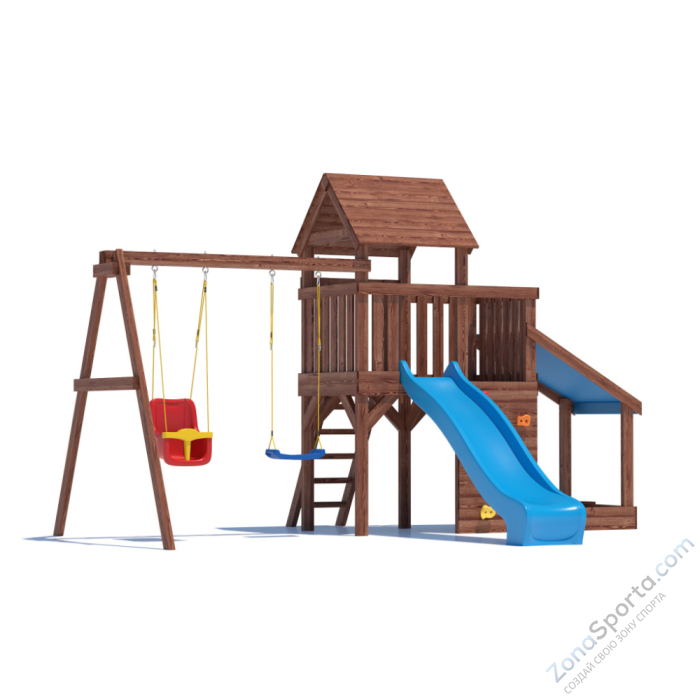 Детская площадка CustWood Scout SC7 с деревянной крышей