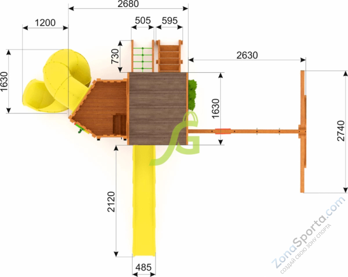 Детская площадка IgraGrad Клубный домик 4 Luxe