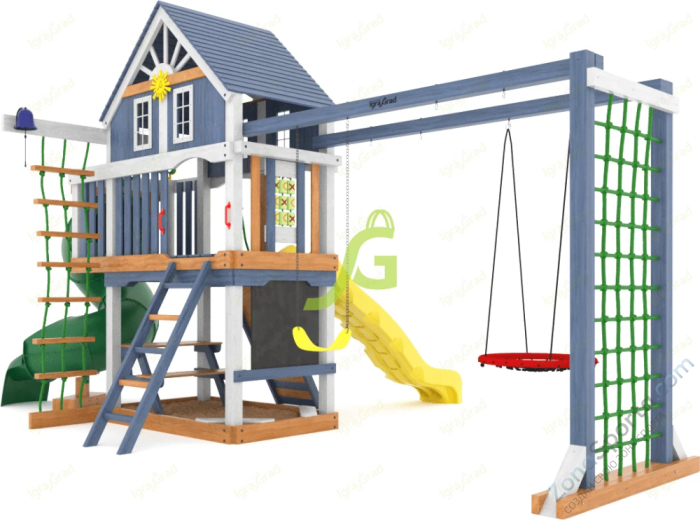 Детская площадка IgraGrad Шато с трубой (Домик) мод.1