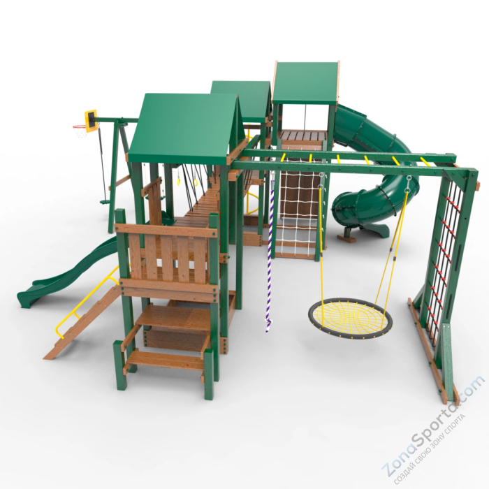 Детская площадка Пикник Форест Стэйдж К с винтовой трубой