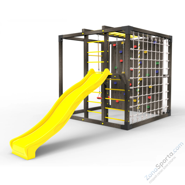 Детская площадка Пикник Куб Black с горкой