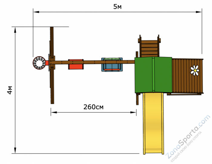 Детская площадка Romashka 2 Plus