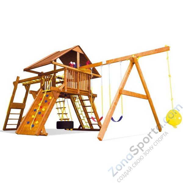 Детская игровая площадка Rainbow Play Systems Саншайн Кастл III Делюкс ДК (Sunshine Castle Pkg III WR Deluxe)