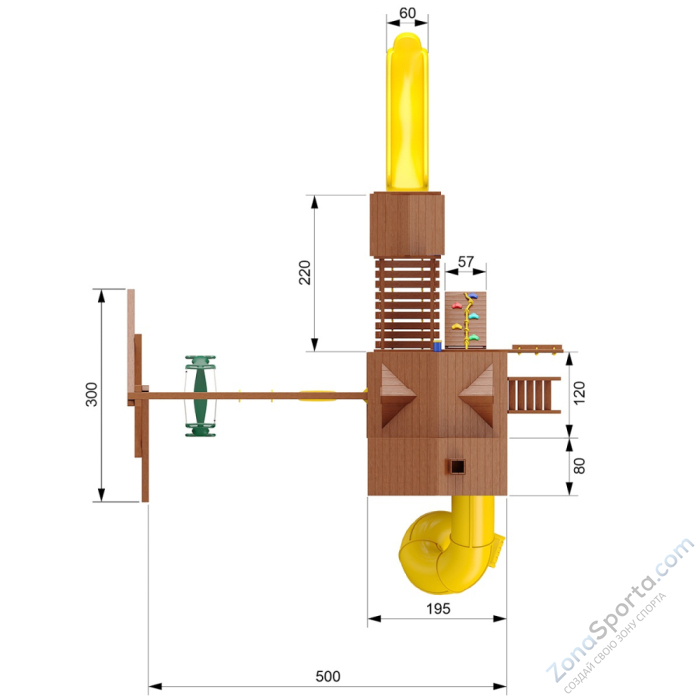 Детский игровой комплекс SunriseFort Делюкс-2
