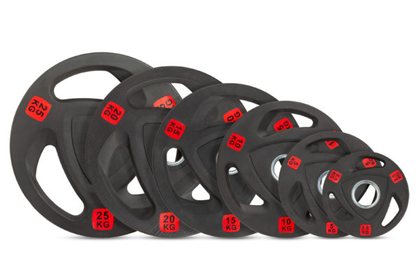 Диск 51 мм. обрезиненный с 3-мя хватами 10 кг VictoryFit VF-ST51100