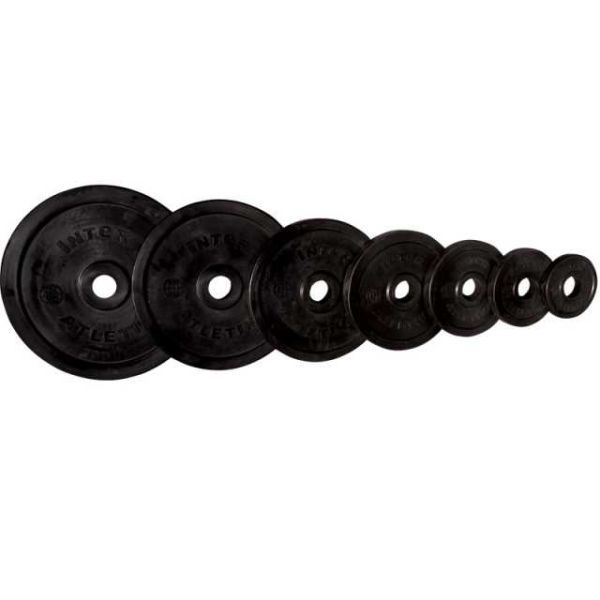 Диск Олимпийский  обрезиненный чёрный 1,25 кг V-Sport LB-1.25 Диск Олимпийский  обрезиненный чёрный 1,25 кг V-Sport LB-1.25