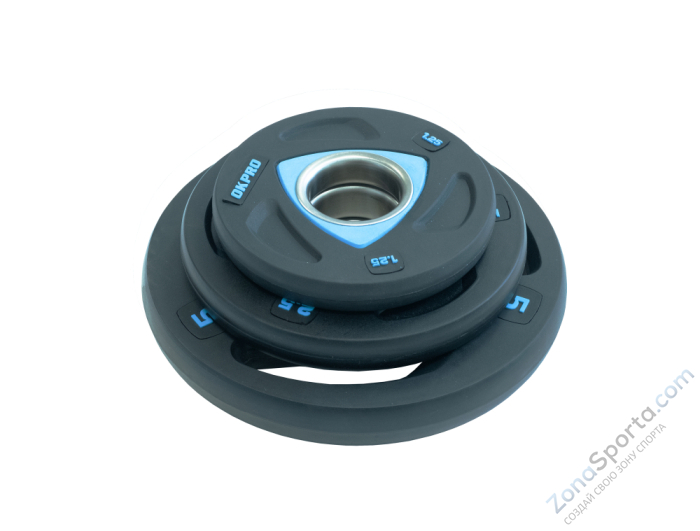 Диск олимпийский полиуретановый OKPRO OK2037-125 1,25 кг Диск олимпийский полиуретановый OKPRO OK2037-125 1,25 кг