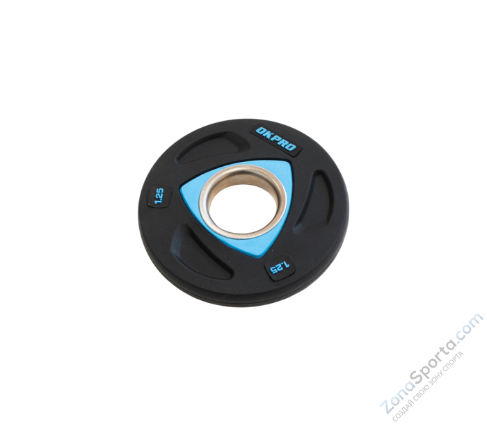 Диск олимпийский полиуретановый OKPRO OK2037-125 1,25 кг Диск олимпийский полиуретановый OKPRO OK2037-125 1,25 кг