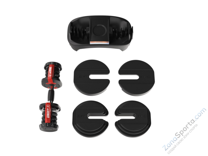 Гантель регулируемая UNIX Fit 16 кг 