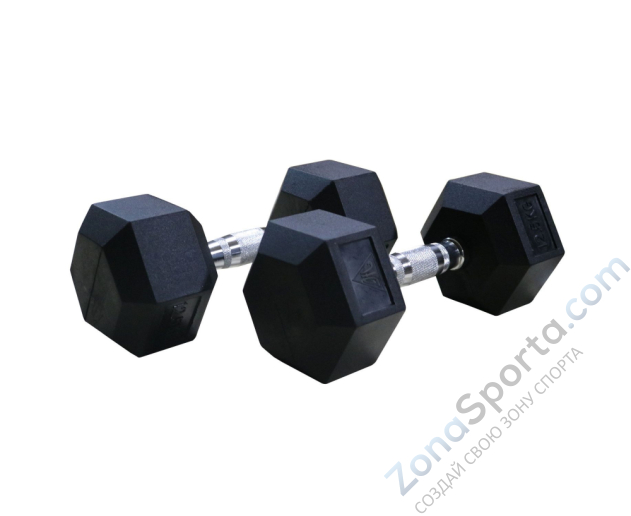 Гантели гексагональные 2 шт. по 8 кг DFC DB001-8 Гантели гексагональные 2 шт. по 8 кг DFC DB001-8