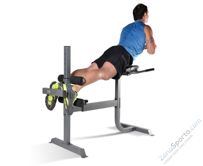 Гиперэкстензия / римский стул серебряный DFC CAP FM-CS709