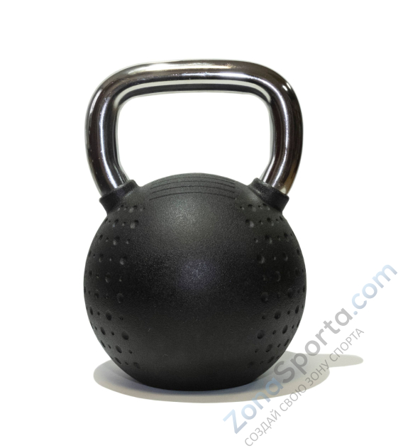 Гиря 24 кг с хромированной ручкой полиуретановая (CPU) FT-KB-CPU-24 Гиря 24 кг с хромированной ручкой полиуретановая (CPU) FT-KB-CPU-24