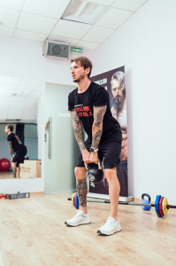 Гиря 16 кг с хромированной ручкой полиуретановая (CPU) Original FitTools