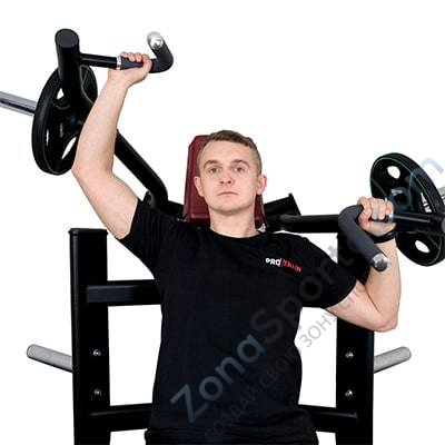 Грудной жим сидя на свободных весах Protrain T8-614 Грудной жим сидя на свободных весах Protrain T8-614