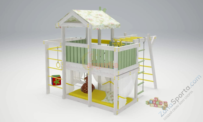 Игровой комплекс Савушка Baby 4 оливковый