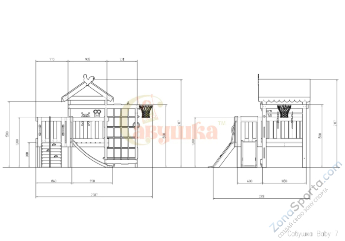 Игровой комплекс Савушка Baby club 7
