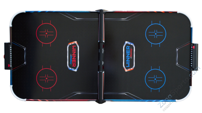 Игровой стол - аэрохоккей Fire Ice 4ф Игровой стол - аэрохоккей Fire Ice 4ф