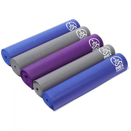 Коврик для йоги INEX Yoga Mat 200 x 78 x 0,6 см, темно-серый